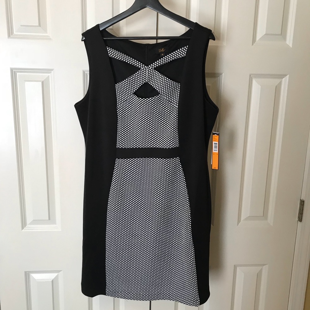 Polka dot cocktail dress